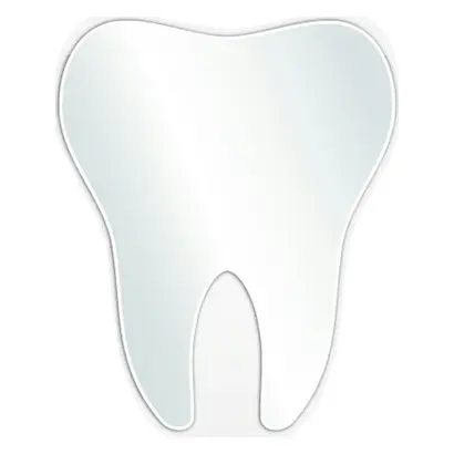 Cardex Dental GmbH Handspiegel Zahn weiß Länge 27cm St Cardex Dental GmbH Handspiegel Zahn weiß Länge 27cm St