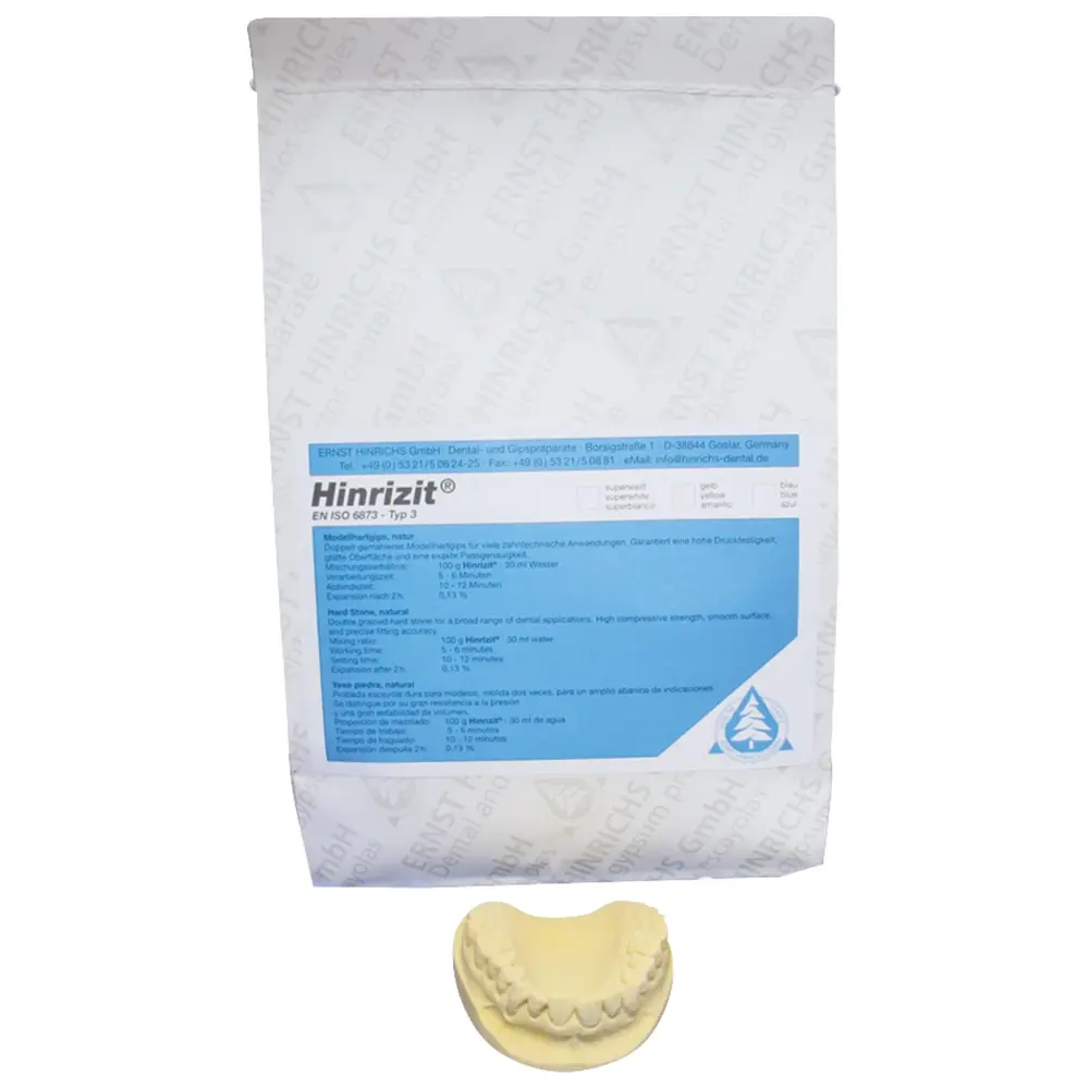ERNST HINRICHS Hinrizit® - Sack 25 kg Modellhartgips gelb