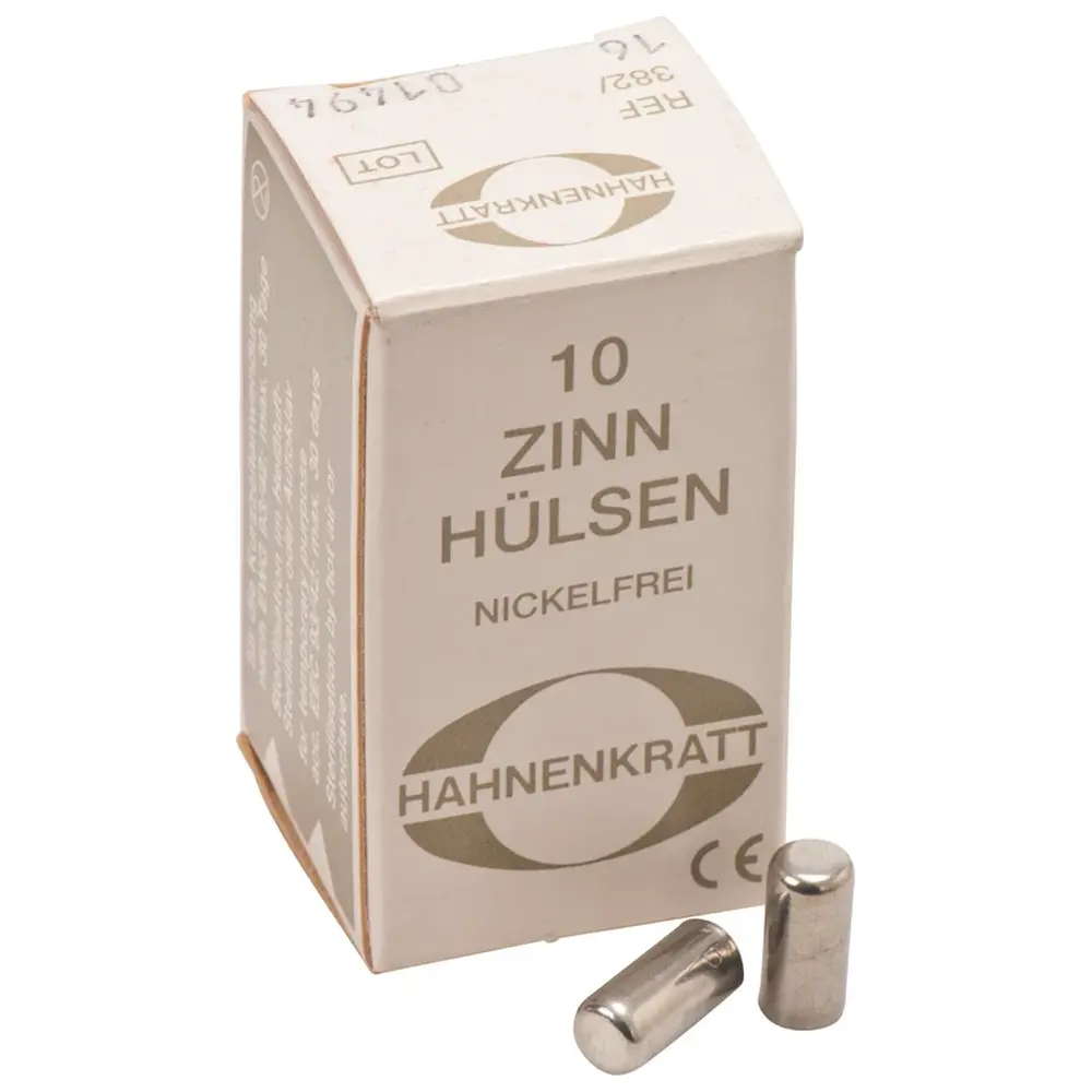 HAHNENKRATT PROVISA Schutzhülsen Zinn - Packung 10 Stück 16