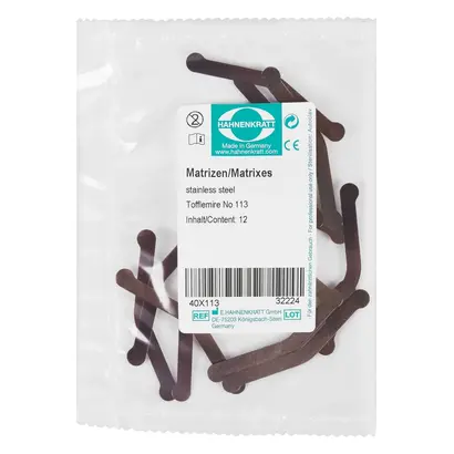 E.Hahnenkratt GmbH Matrizen S0,04mm 40/113 Pa 12 E.Hahnenkratt GmbH Matrizen S0,04mm 40/113 Pa 12