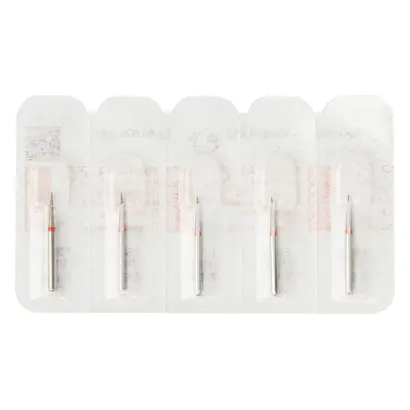 Edenta Diamanten 852 - Packung 5 Stück rot fein, FG, Figur 164 Konus Spitze, 6 mm, ISO 012