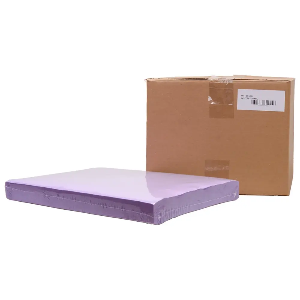 Akzenta Dental Tray-Einlagen - Karton 5 x 250 Stück 28 x 36 cm, lila