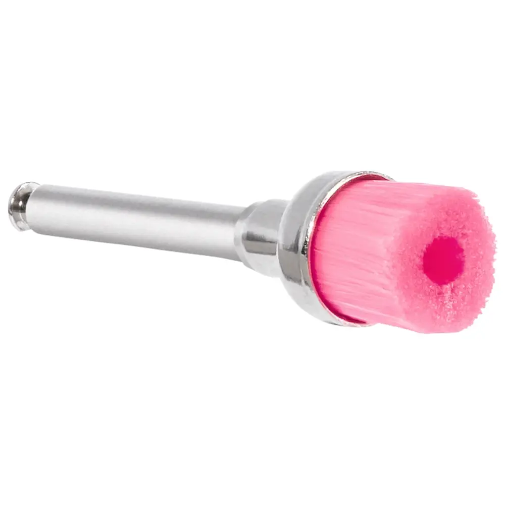 Becht Zahnreinigungsbürste Nylon Soft - Packung 100 Stück pink, Kelch, RA