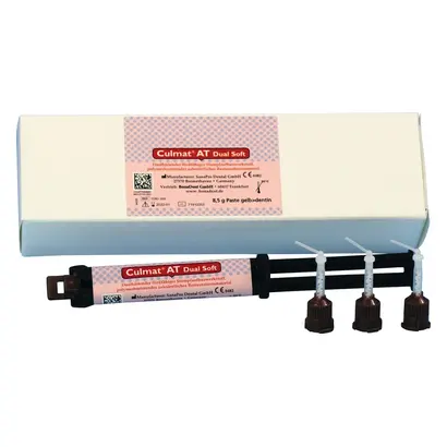 18465.0_Dentalartikel_DentaTec BonaDent Culmat® AT Dual Soft - Packung 8,5 g Kartusche, 5 Kanülen