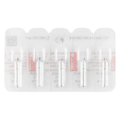 Edenta Diamanten 846KR - Packung 5 Stück grün grob, FG, Figur 545 Konus Kante rund, 6 mm, ISO 016