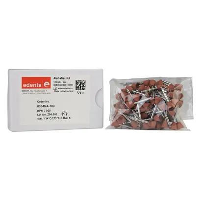 Edenta Alphaflex - Packung 100 Stück braun, RA, Figur 030, 7 mm, ISO 085