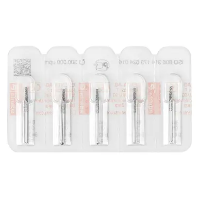 Edenta Diamanten 848 - Packung 5 Stück Standard, FG, Figur 173 Konus flach, 10 mm, ISO 016