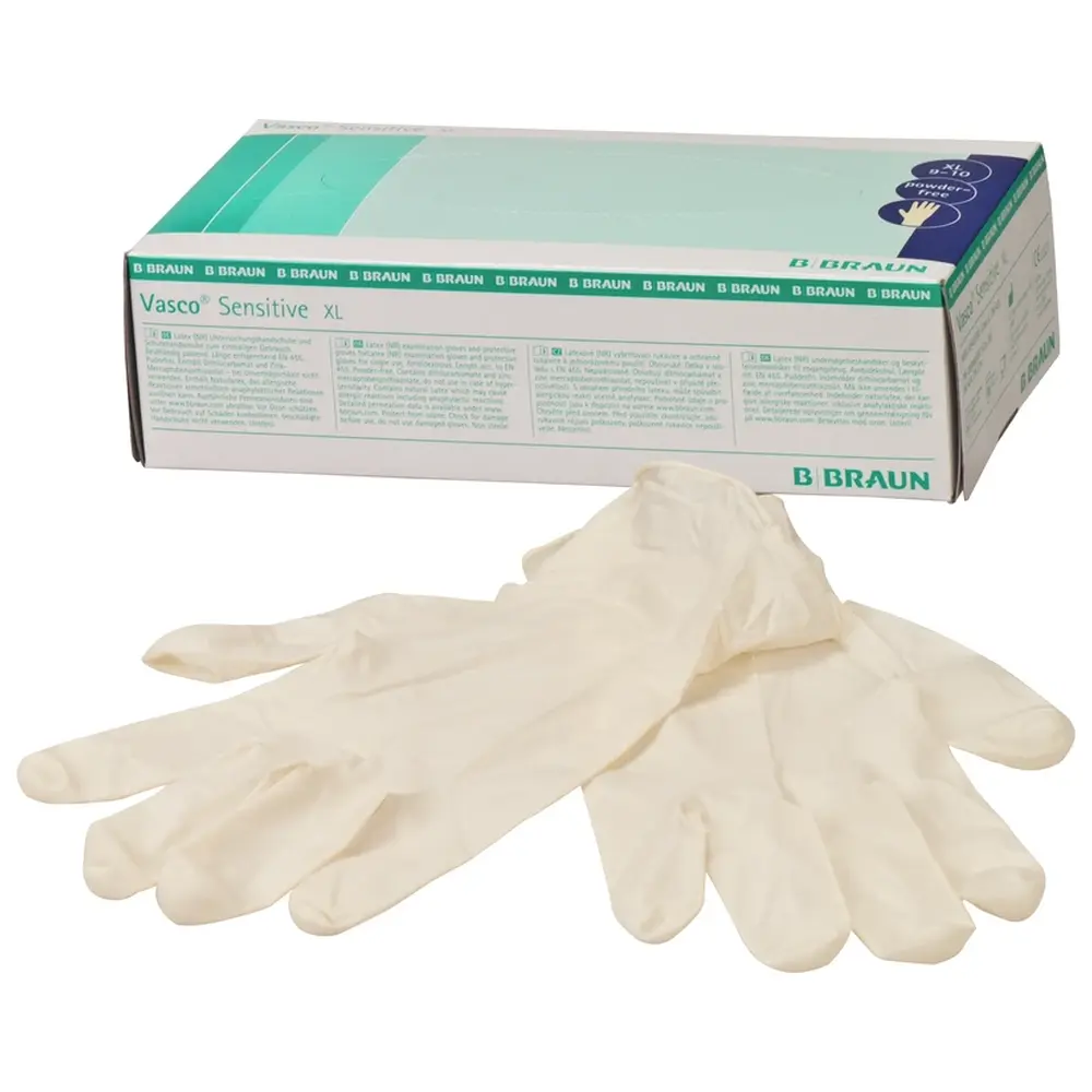 B. Braun Vasco® Sensitive - Packung 90 Stück puderfrei, weiß, XL