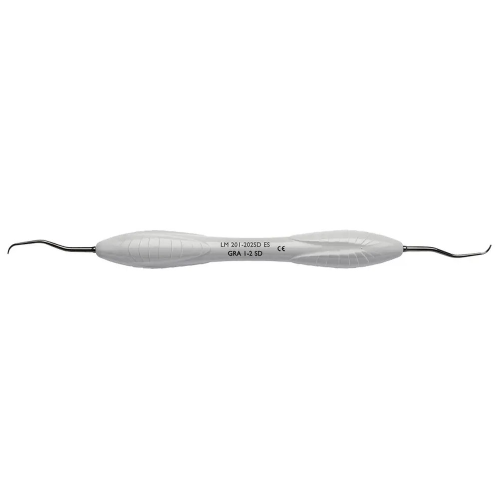 Medicom LM Sharp Diamond™ Gracey Standard - Stück Figur 1/2, Frontz./Prämolaren, grau, LM-ErgoSense®-Griff
