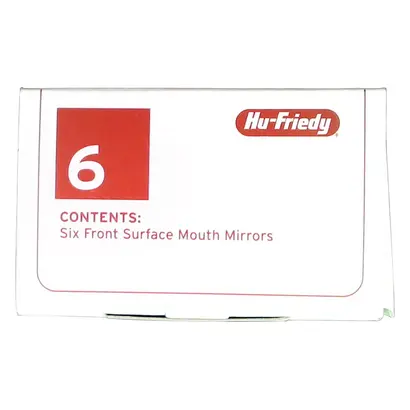 Hu-Friedy High Definition Spiegel - Packung 6 Stück doppelseitig, EU-Gewinde, Ø 5 cm