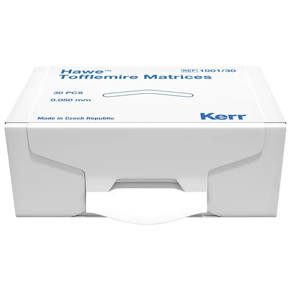 Kerr Matrizen nach Tofflemire - Packung 30 Stück Stärke 0,05 mm, Nr. 1001/30