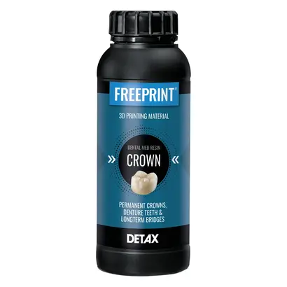 DETAX FREEPRINT® CROWN - Flasche 1 kg Kunststoff 385 nm, B1