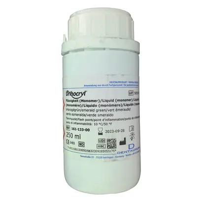 Dentaurum GmbH & Co. KG Orthocryl Flüssigkeit smaragdgrün Flasche 250ml
