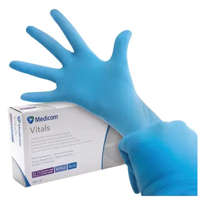 KOLMI-HOPEN MEDICOM GROUP SafeTouch Advanced Vitals blau PF XL Nitrilhandschuhe Pa 100