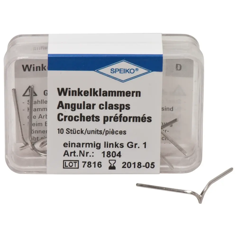 SPEIKO Winkelklammern - Packung 10 Stück Gr. 1