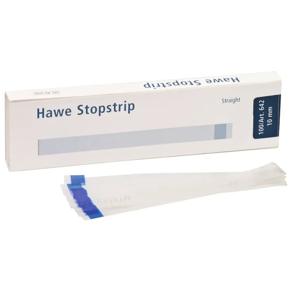 Kerr Stopstrip - Packung 100 Stück Breite blau, 10 mm, gerade