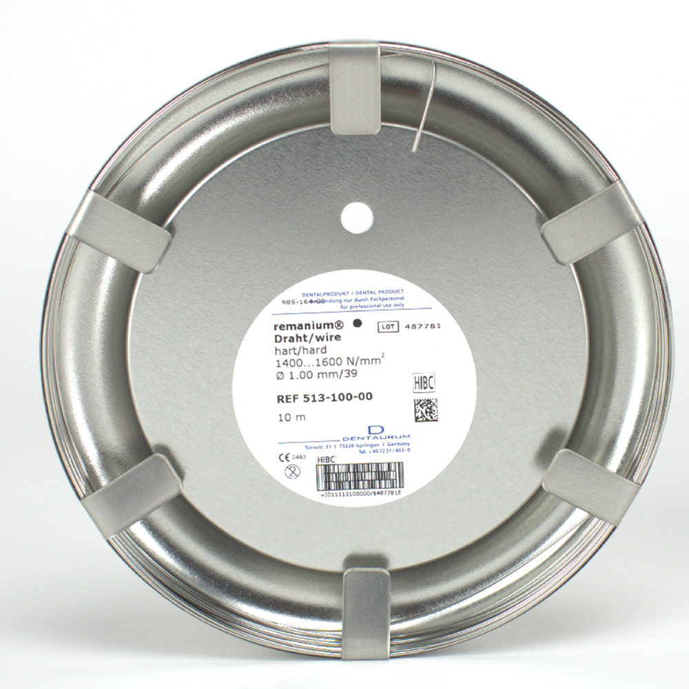 Remanium Draht hart 1,00mm 10mtr