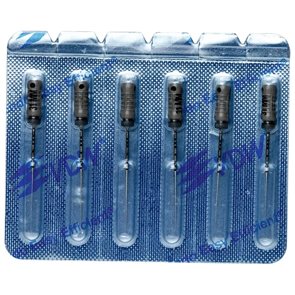 VDW STERILE Hedstroem Feilen - Blisterpackung 6 Stück 31 mm ISO 008