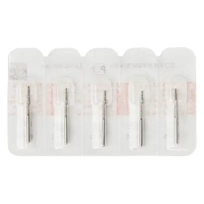 Edenta Diamanten 850L - Packung 5 St. Standard, FG, Fig. 200 Konus lang, Kante rund, 11,5 mm, ISO 012