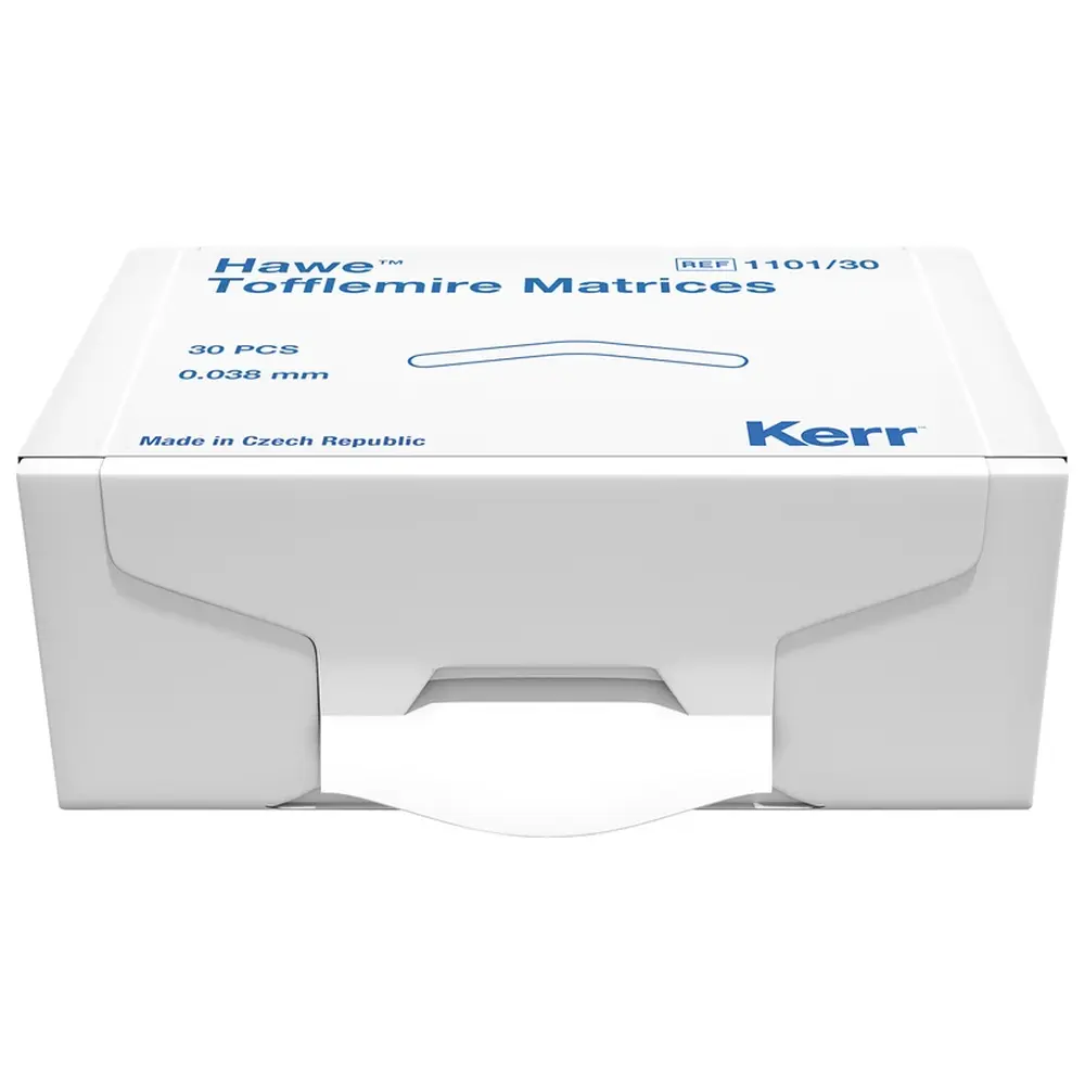 Kerr Matrizen nach Tofflemire - Packung 30 Stück Stärke 0,038 mm, Nr. 1101/30