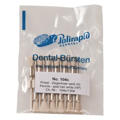 Polirapid Dr. Montemerlo GmbH & Co. KG Pinsel m.HP 104c H Ziegenhaar weiß Pa 12
