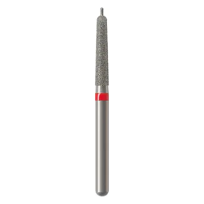 Edenta Diamanten 998 - Packung 5 St. rot fein, FG, Figur 508 Konus rund m. Führungsst., 9 mm, 0,4 mm, ISO 016