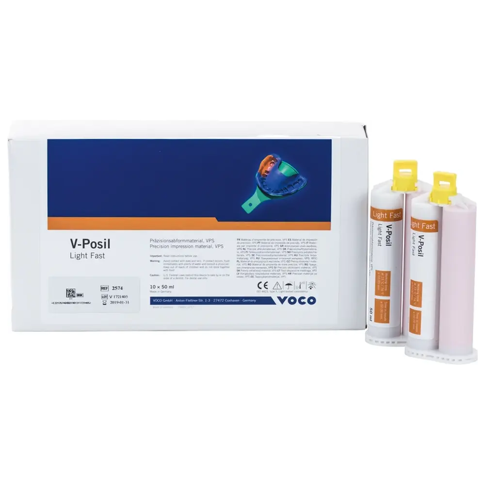 VOCO V-Posil Light Fast - Packung 10 x 50 ml Doppelkartusche