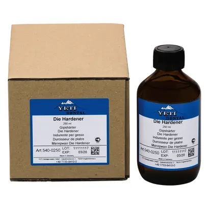 Yeti Dentalprodukte GmbH DIE HARDENER Gipshärter Flasche 250ml Yeti Dentalprodukte GmbH DIE HARDENER Gipshärter Flasche 250ml