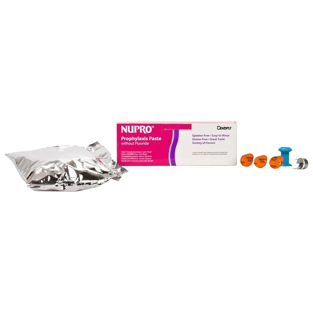 Dentsply Sirona NUPRO® ohne Fluoride - Packung 200 x 2 g mittel, Orange