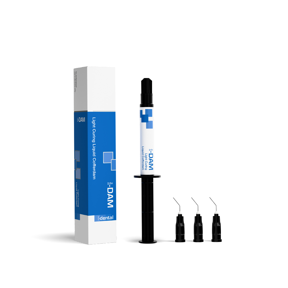 i-DAM Cofferdam – i-dental Light, 3,5g Spritze, blau, inkl. 3 Tipps | dentale Materialien, Zahnarztbedarf i-DAM Cofferdam – i-dental Light, 3,5g Spritze, blau, inkl. 3 Tipps | dentale Materialien, Zahnarztbedarf