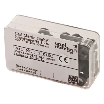 Carl Martin GmbH Markierungsringe groß schwarz Pa 60