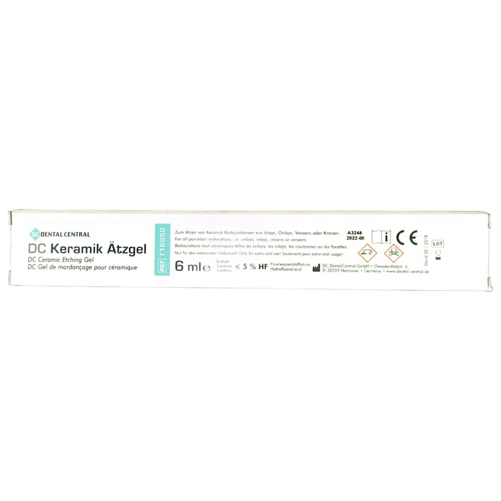 DC Dental Central DC Keramik-Ätzgel - Packung 6 ml Flasche