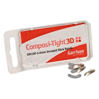 Garrison Dental Solutions Slick Bands Antihaft Matrizenbänder Prämolar klein grau Pa 100