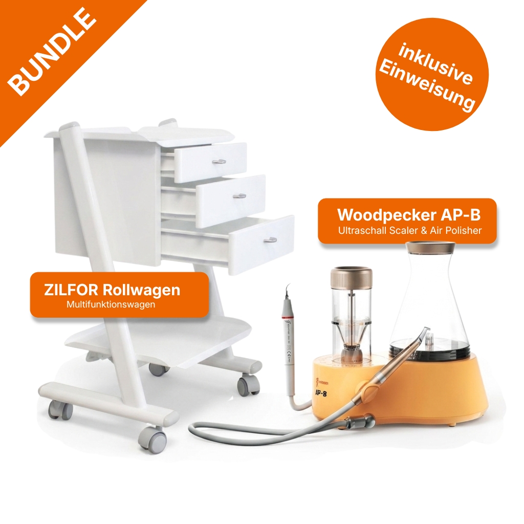 Woodpecker AP-B Prophylaxegerät inkl. Einweisung und Zilfor C2RK3 Rollwagen
