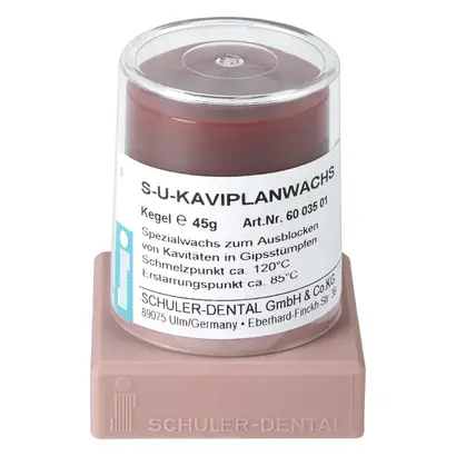 SCHULER-DENTAL S-U-Kaviplanwachs - Kegel 45 g