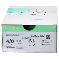 B. Braun Surgical S.A. DAFILON blau DS16 4/0 45cm, 1,5 Pa 36