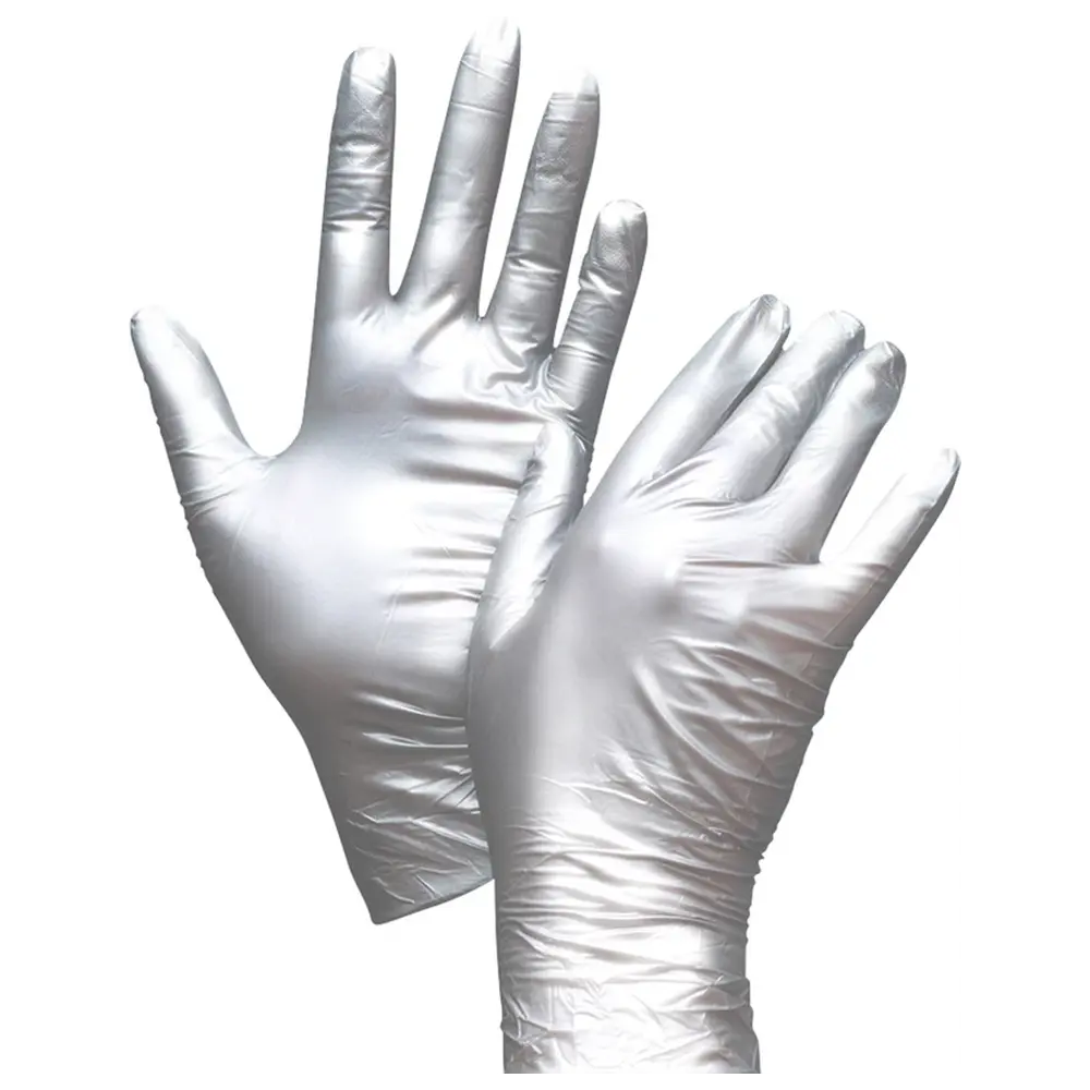 Unigloves FANCY SILVER - Packung 100 Stück puderfrei, silber, M