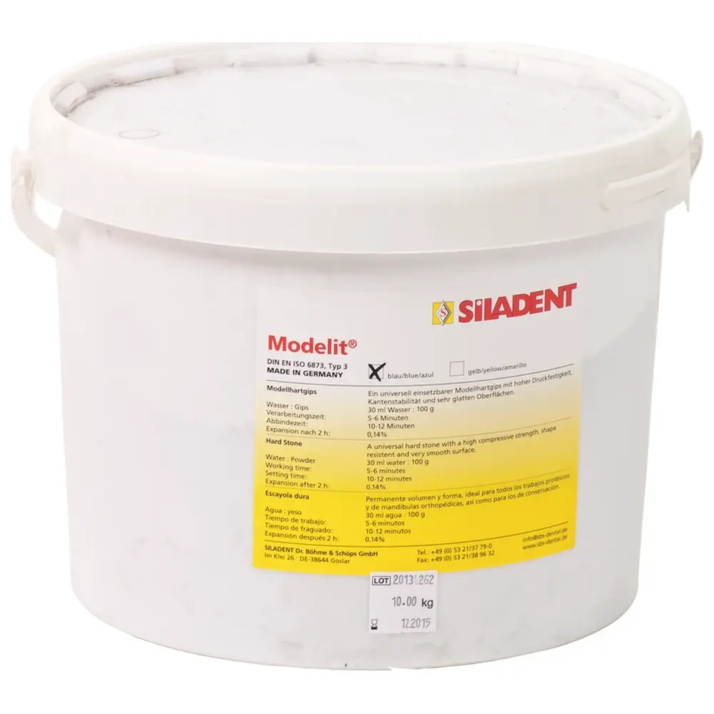 SILADENT Modelit® - Eimer 10 kg Gips blau SILADENT Modelit® - Eimer 10 kg Gips blau