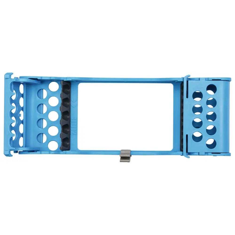 Medicom E-Z Jett Kassetten - Stück 20,2 x 9,7 x 3 cm, für 5 Instrumente neonblau