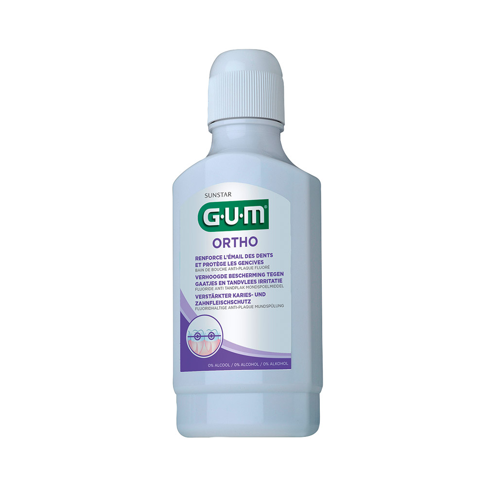 GUM ORTHO Mundspülung 12x300ml