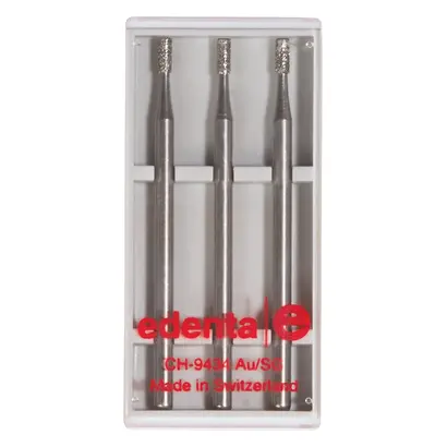 Edenta Diamanten 835 - Packung 3 Stück Standard, HP, Figur 109 Zylinder flach, 4 mm, ISO 016