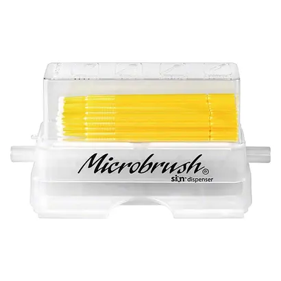Young Microbrush International Ltd. Microbrush Plus Spender + 50 Applikatoren fein/gelb Kit