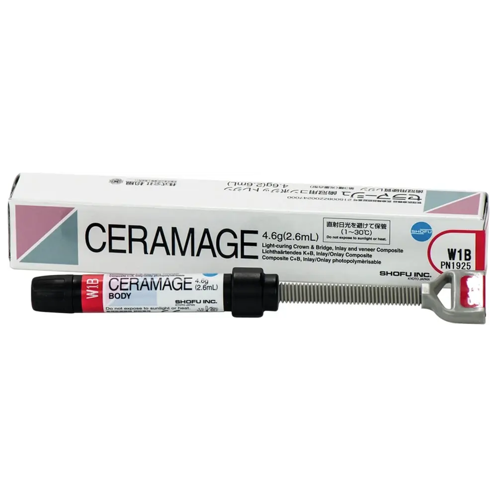 SHOFU CERAMAGE - Spritze 4,6 g Komposit dentin W1B