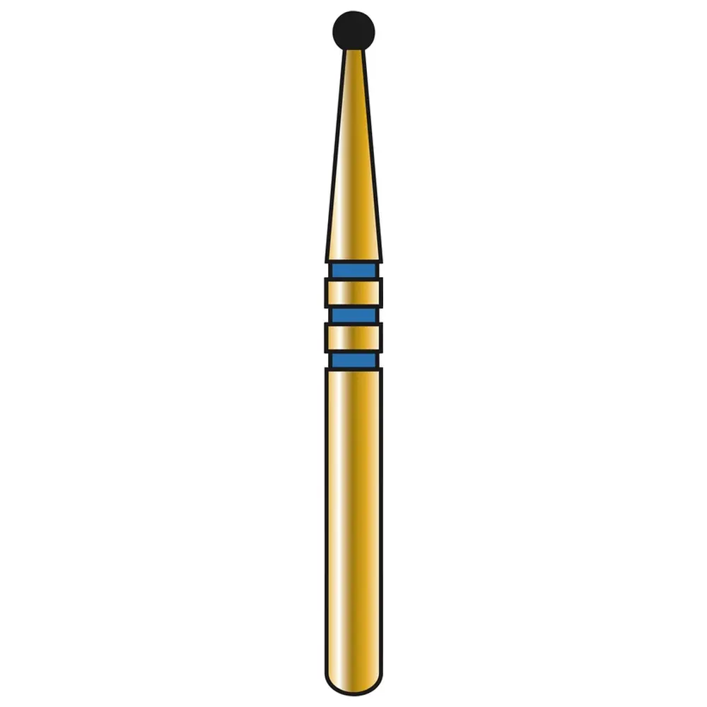 COLTENE DIATECH Diamanten G801Z - Packung 5 Stück blau mittel (M), FG, Figur 001 Kugel, 1,2 mm, ISO 012