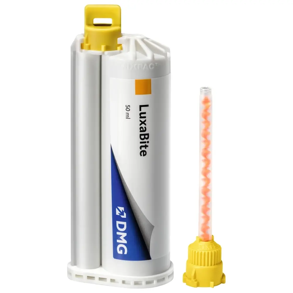 DMG LuxaBite - Packung 50 ml Doppelkartusche, 15 Automix-Tips