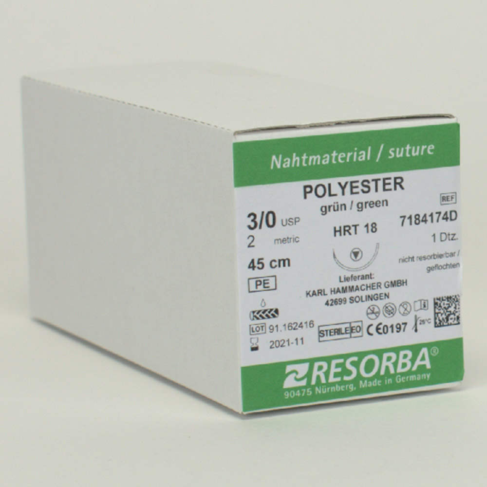 Resorba Polyester 3/0 HRT18 Dtz