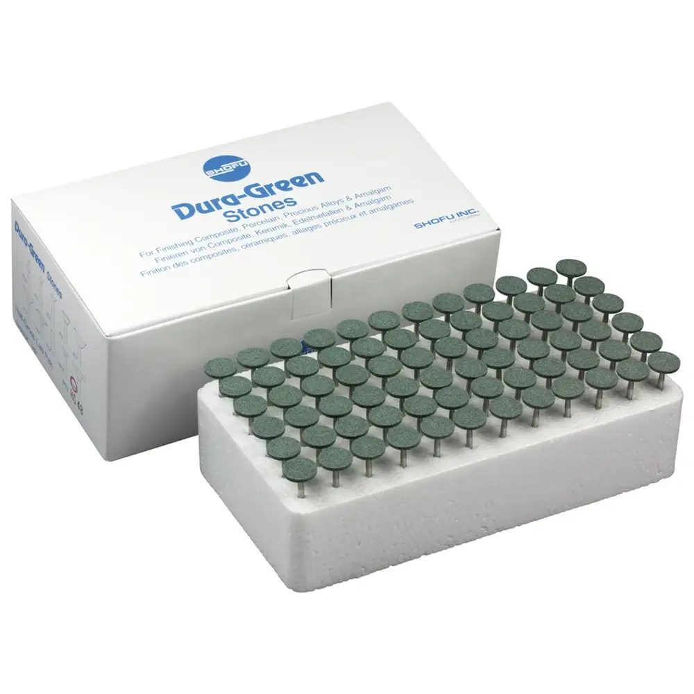SHOFU Dura-Green-Steine - Packung 72 Stück WH6, HP, ISO 130