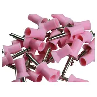 Kerr Farbige Prophy Cups - Packung 30 Stück pink lamellenförmig, weiches Gummi, Latch-Type