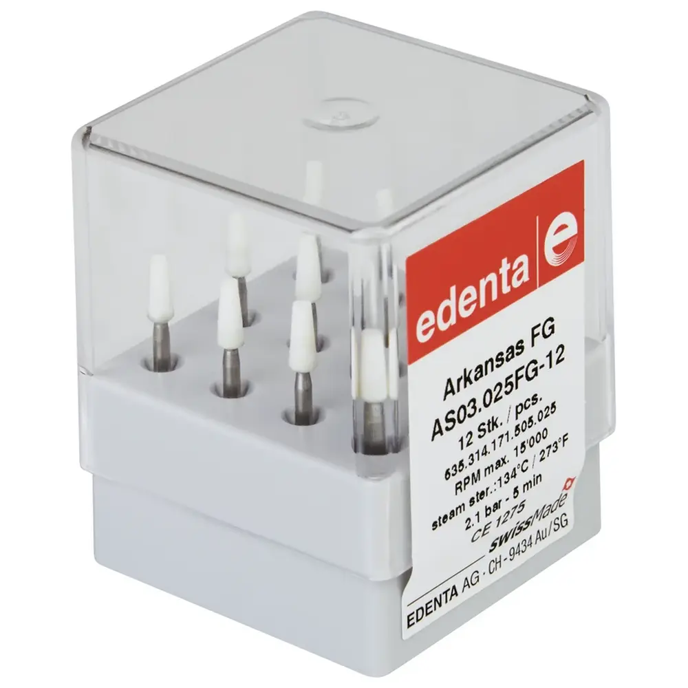Edenta ARKANSAS - Packung 12 Stück FG, Figur 171, 6 mm, ISO 025