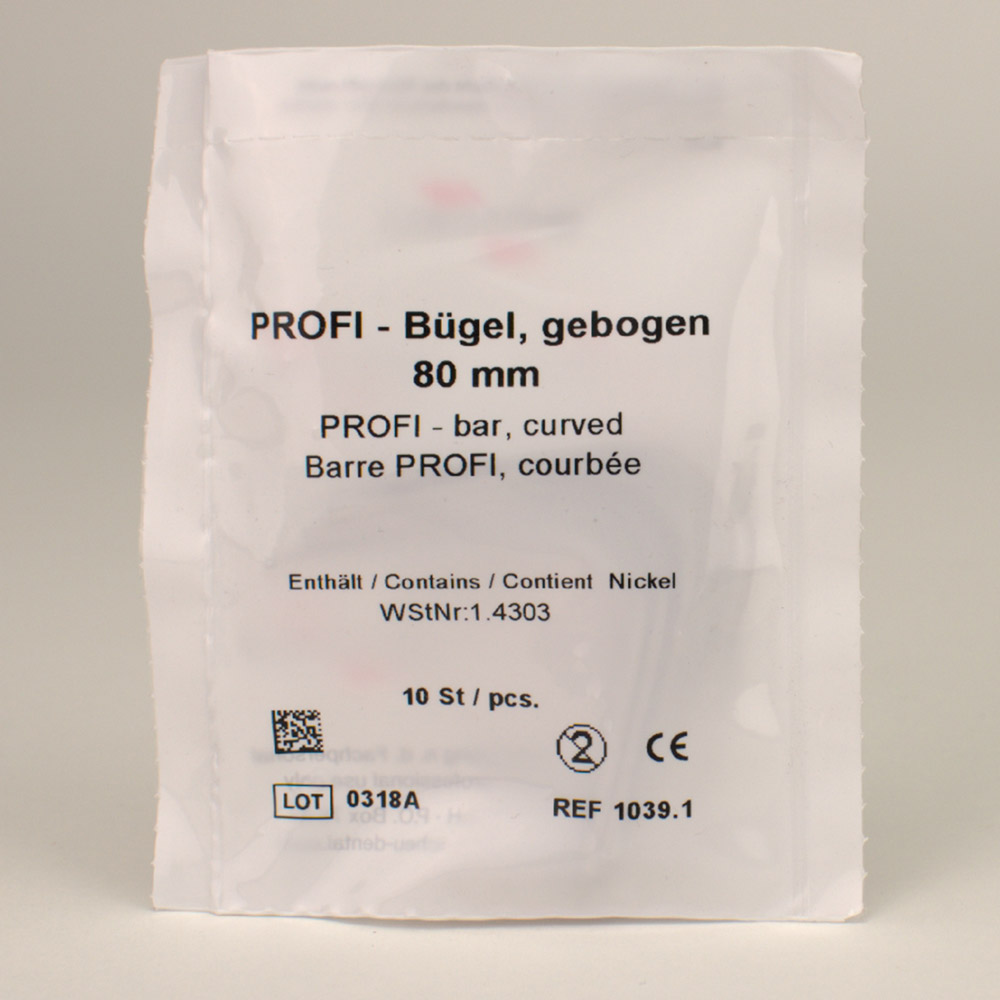 Profi-Bügel gebogen 80mm 10St